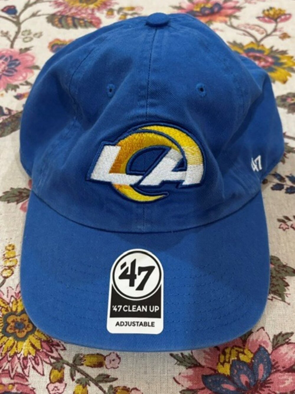 Los Angeles Rams blue adjustable embroidered hat